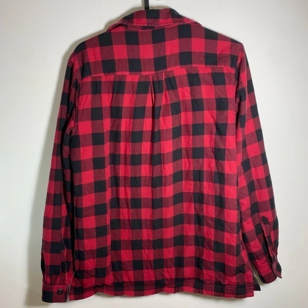 LL Bean Womens Fleece Lined Flannel Shirt Jacket Size xs - Picture 10 of 10